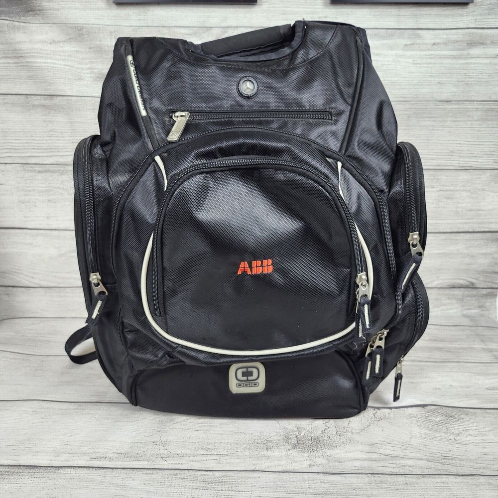OGIO Bounty Hunter Ruck 20 Laptop Backpack Audio & Lots Pockets Black ABB Logo